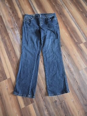 Women's Medium Blue Flared Jeans Size 12 By Tribal Denime